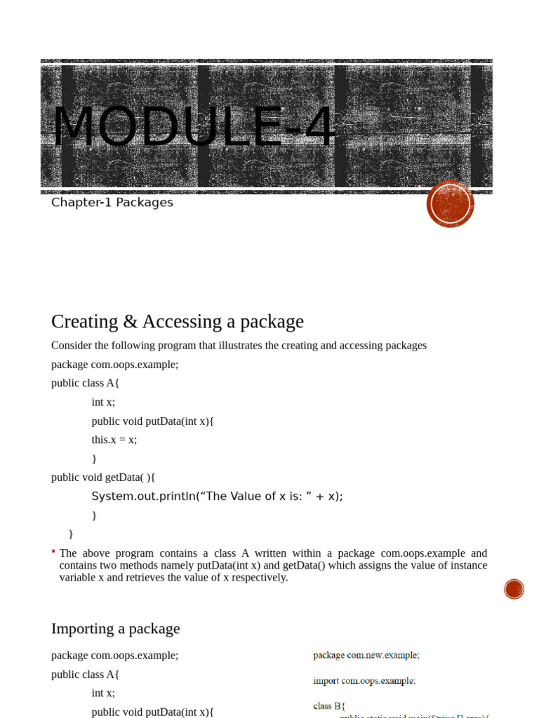 Module 4(OOPs With Java) 1 | PDF | Method (Computer Programming ...