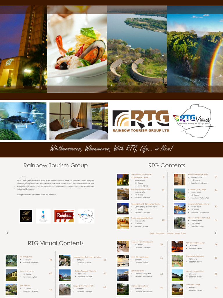 RTG Hotels Overview in Zimbabwe | PDF | Hotel | Bar (Establishment)