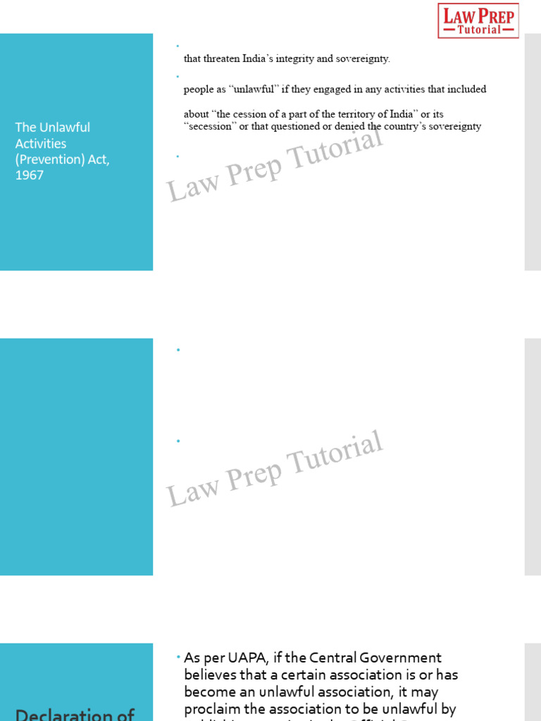 Understanding the UAPA: Key Insights | PDF | Bail | Crime & Violence