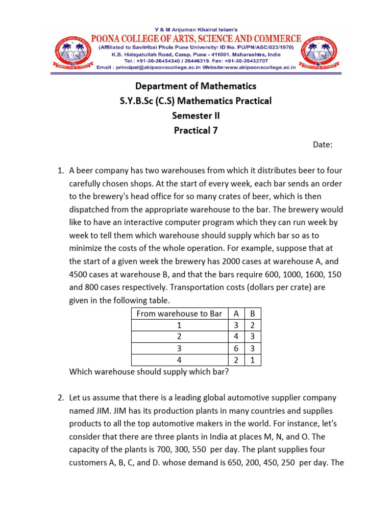 Practical 7 Sem II | PDF | Warehouse