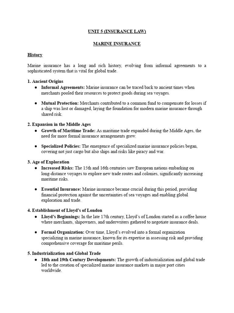 UNIT 5 | PDF | Insurance | Loans