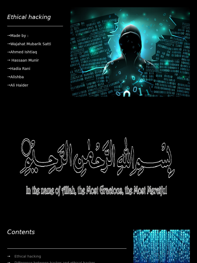 Presentation 1 | PDF | Security Hacker | White Hat (Computer Security)