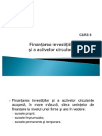 CURS 6 - Finantarea Investitiilor Si A Activelor Circulante