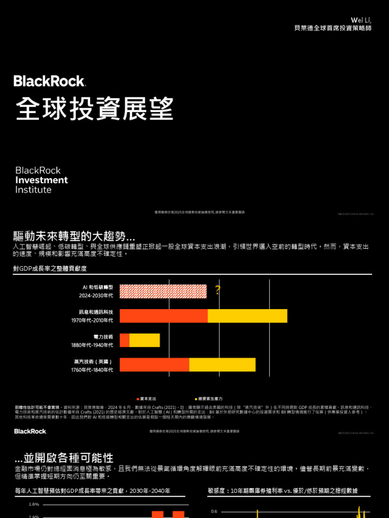 2025全球經濟及市場展望- 貝萊德| PDF
