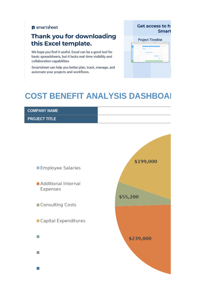 Cost Benefit Analysis Dashboard Template | PDF | Economies