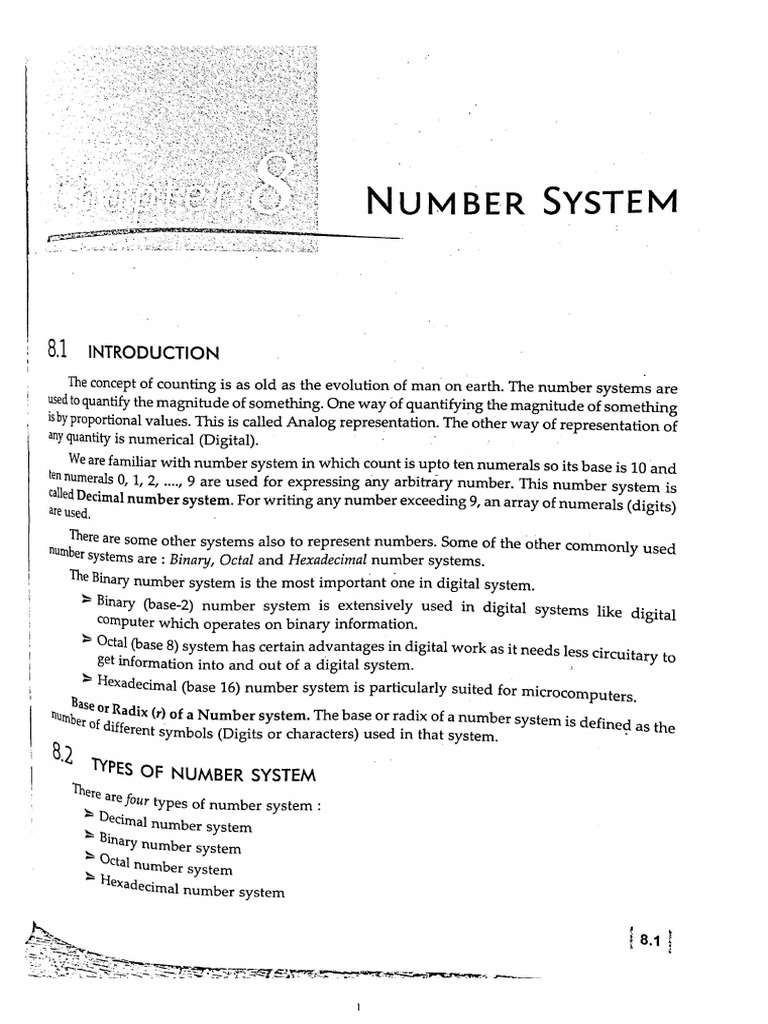 Number system pdf