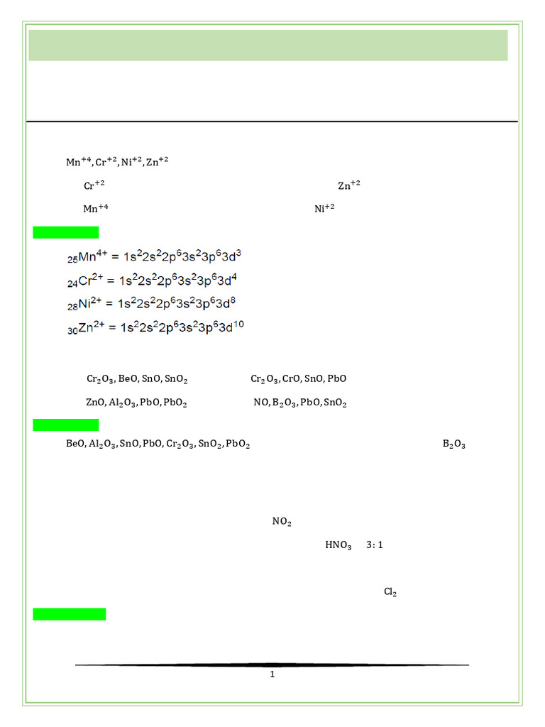 C25 BTTS-09 CHEMISTRY - Adv (Paper 1) | PDF | Mole (Unit) | Chemical ...