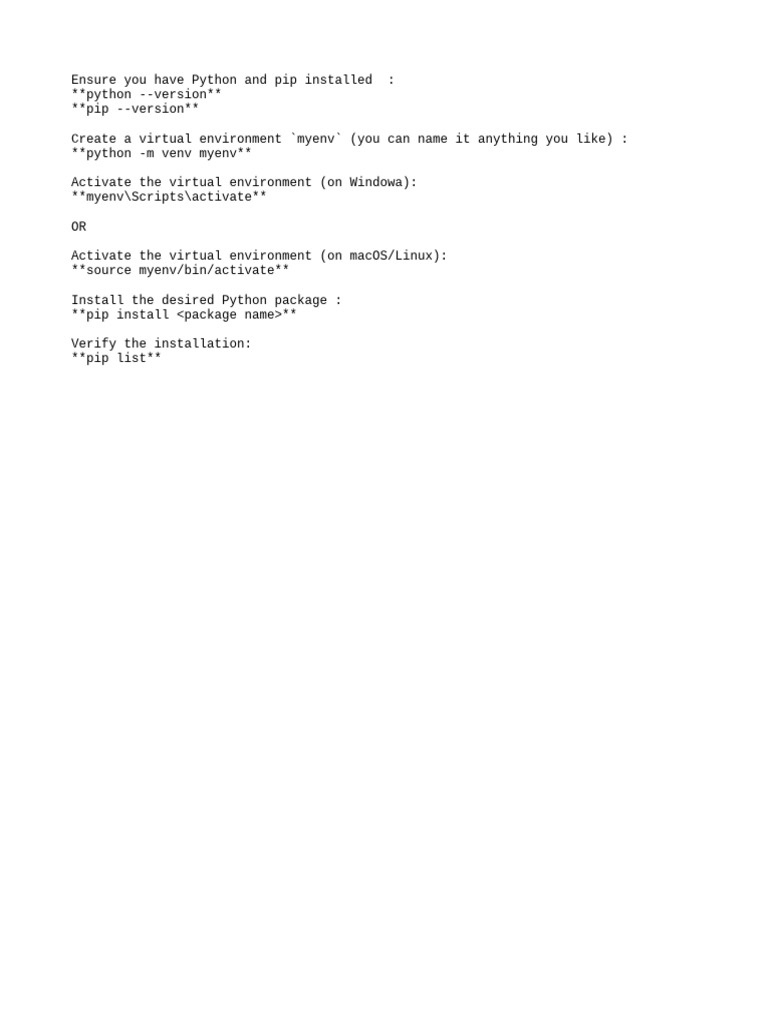How To Install A Python Package Using Pip In Bench PDF How to install a python package using pip in bench pdf