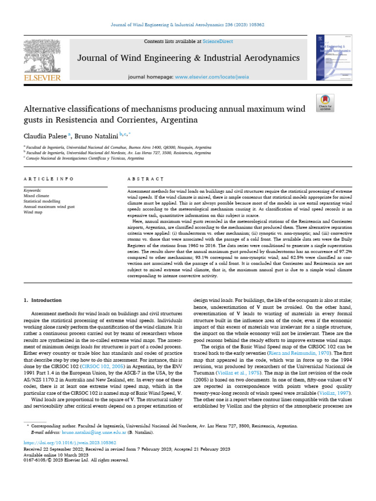 Alternative Classifications of Mechanisms Producing Annual Maximum Wind ...