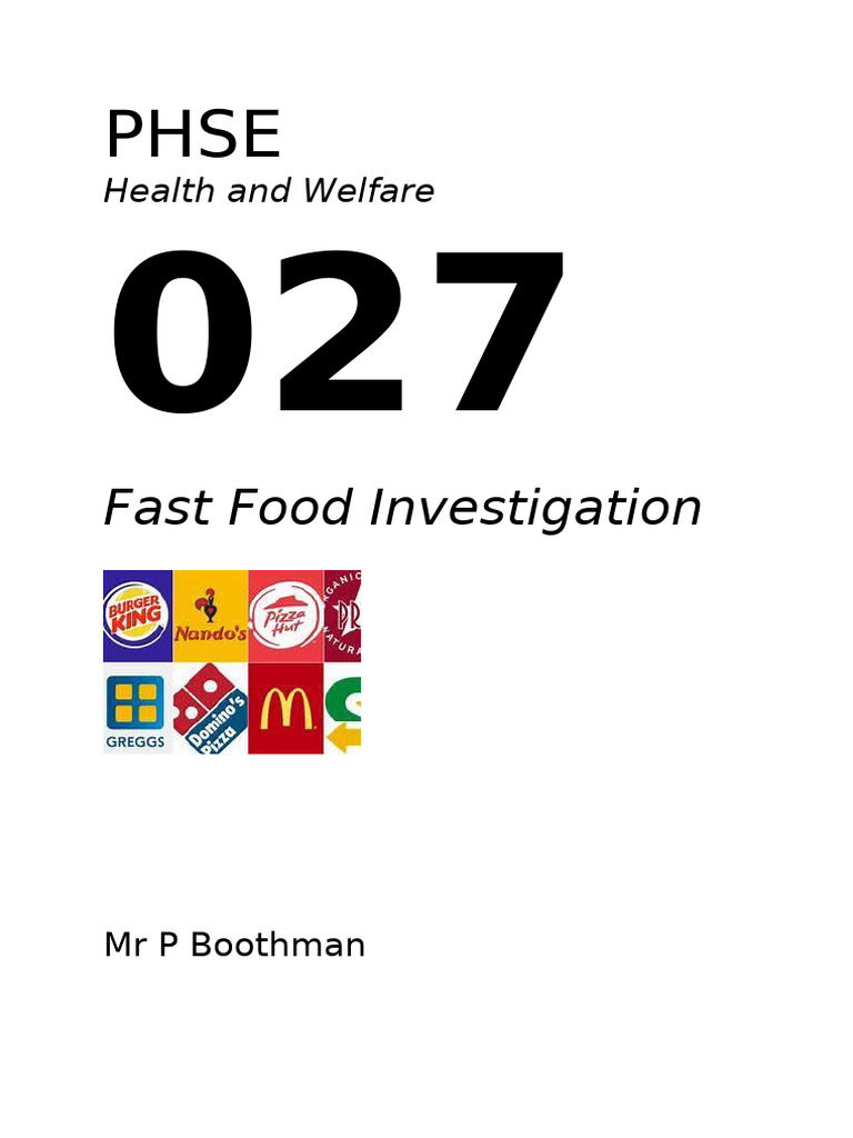 Fast Food Health Impact Analysis | PDF | Foods | Healthy Diet