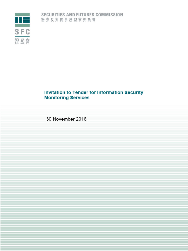 Invitation to Tender: Info Security Services | PDF | Computer Network ...