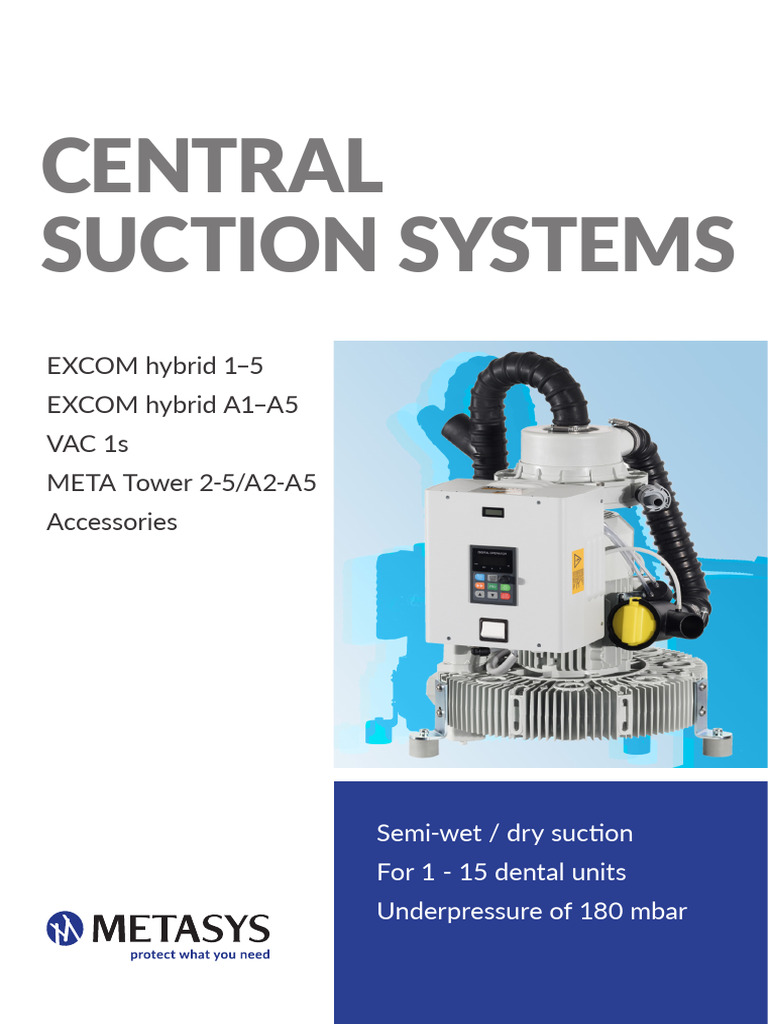 Dental Suction Systems Overview | PDF | Alternating Current | Pump