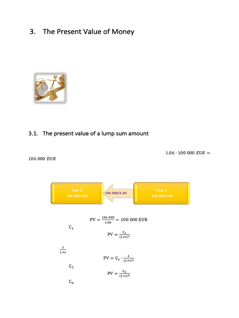 The Present Value of Money | PDF | Present Value | Net Present Value