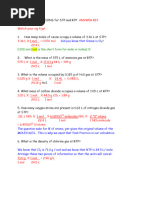 STP and RTP Calculations Guide | PDF | Gases | Mole (Unit)