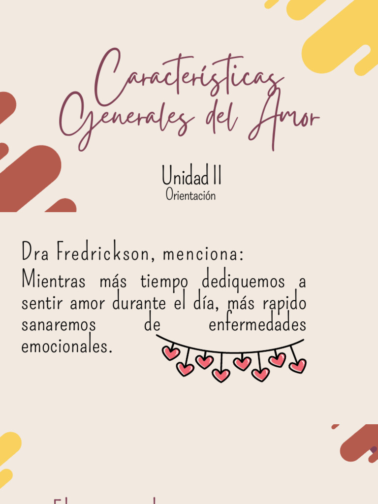 Características Generales Del Amor - Psic | PDF | Amor | Atracción sexual