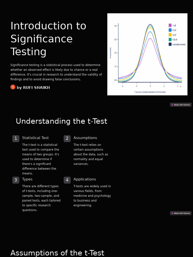 Introduction To Significance Testing | PDF | Student's T Test | P Value