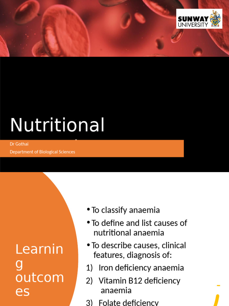Nutritional Anaemia Overview | PDF | Anemia | Vitamin B12