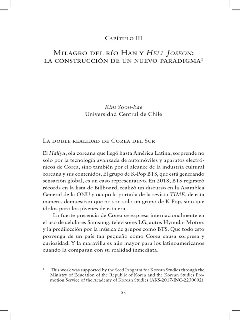 Milagro del río Han y Hell Joseon | PDF | Corea del Sur | Política mundial