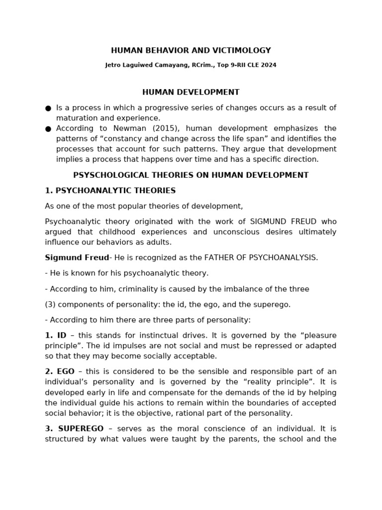 HUMAN-BEHAVIOR-NOTES | PDF | Major Depressive Disorder | Stress (Biology)