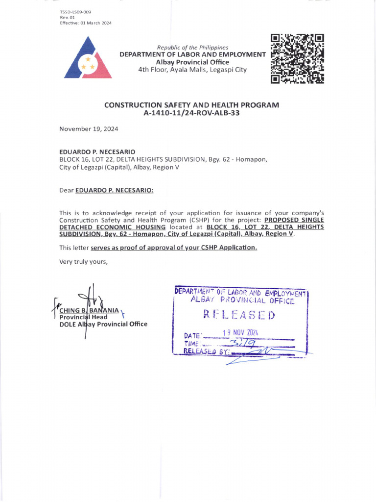 Construction Safety Program Acknowledgment | PDF