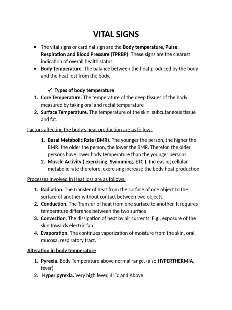 HANDOUTS-FOR-VITAL-SIGNS | PDF | Breathing | Blood Pressure