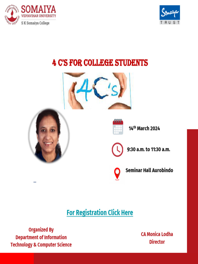 4 C's Seminar for College Students | PDF