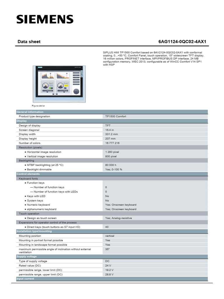 6AG11240QC024AX1 Datasheet en | PDF | Computer Keyboard | Display ...