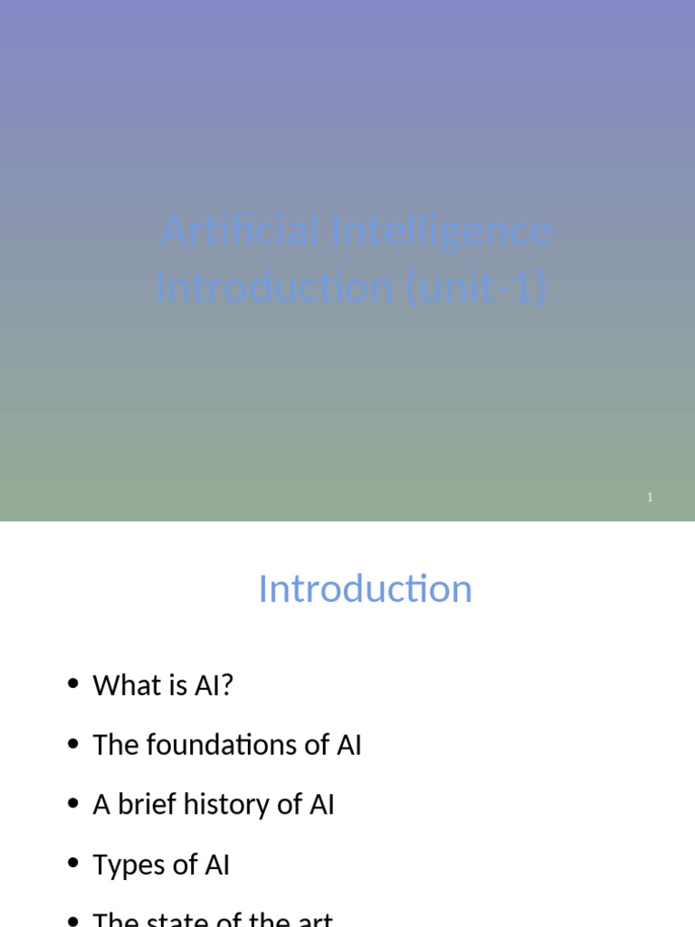 AI Introduction Agent | PDF | Artificial Intelligence | Intelligence ...