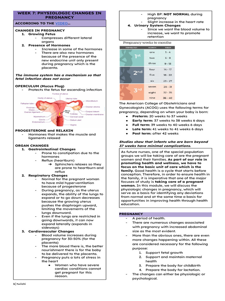 Maternal Midterms | PDF | Pregnancy | Uterus