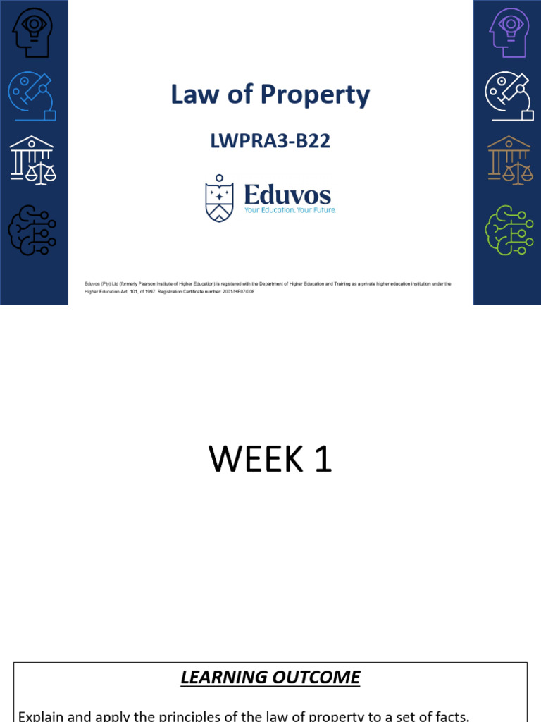Week 1 Slides | PDF | Property | Ownership