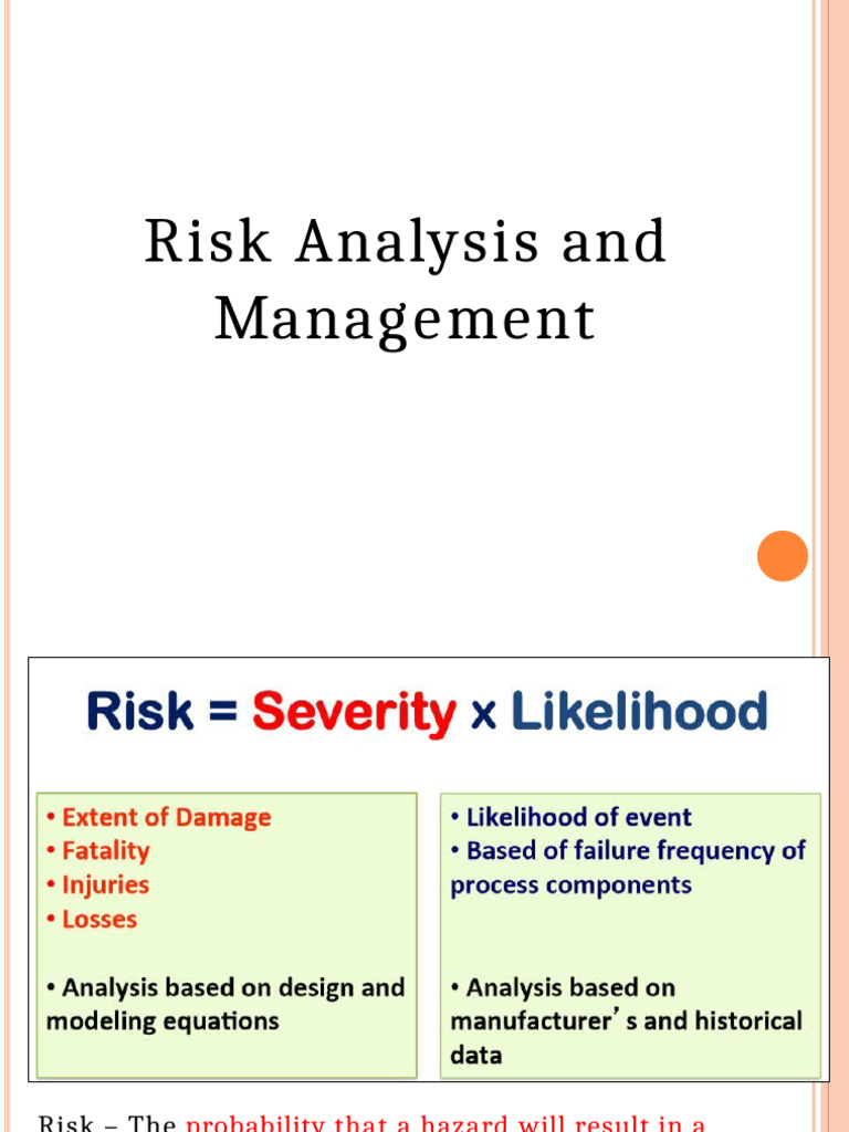 Risk Analysis and Management Overview | PDF | Risk | Risk Management