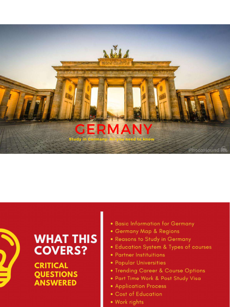 Study in Germany: Essential Guide | PDF | Germany | World Politics