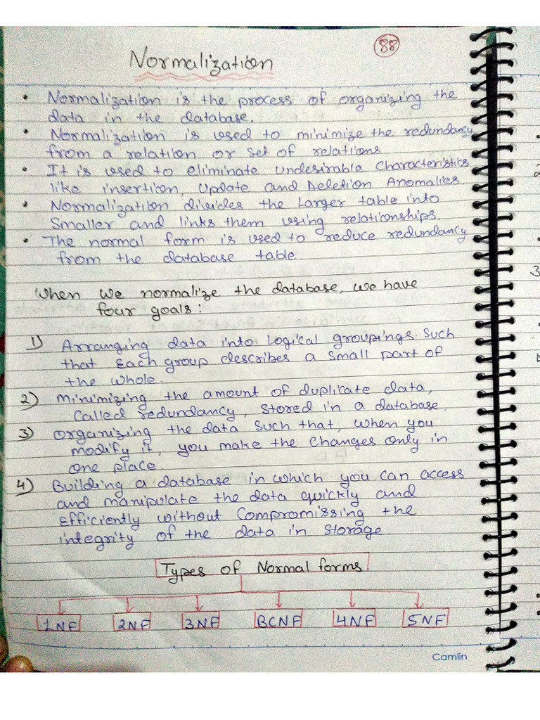 Normalization and Dead Lock Notes | PDF