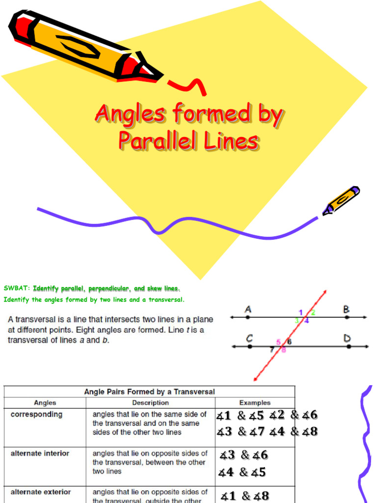 Parallel Lines | PDF | Euclidean Geometry | Elementary Geometry