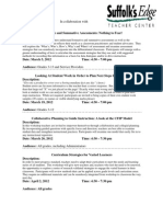 Data and Assessment Workshops 2012