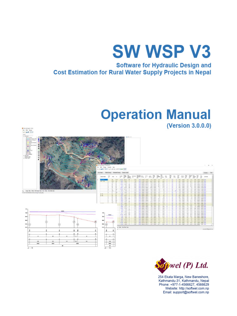 SW WSP V3 Manual for Water Projects | PDF | Contour Line | Pump
