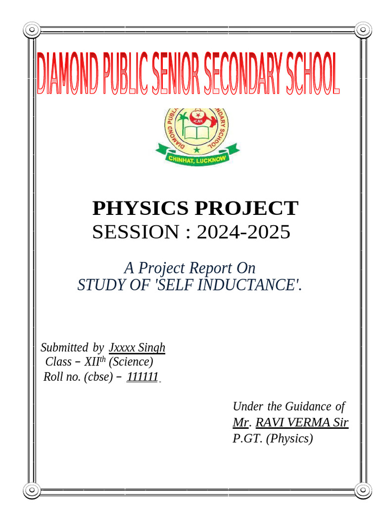 Physics Investigatory File 2025 (Casual) | PDF | Inductor | Alternating ...