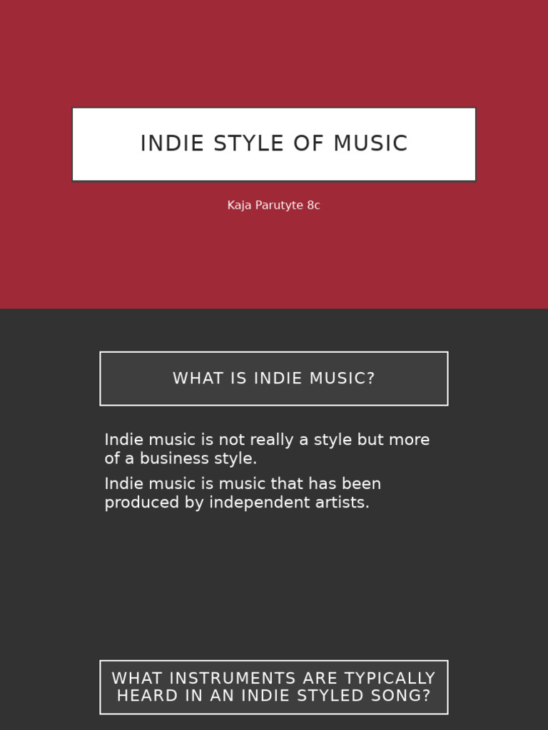 Music Style Project | PDF