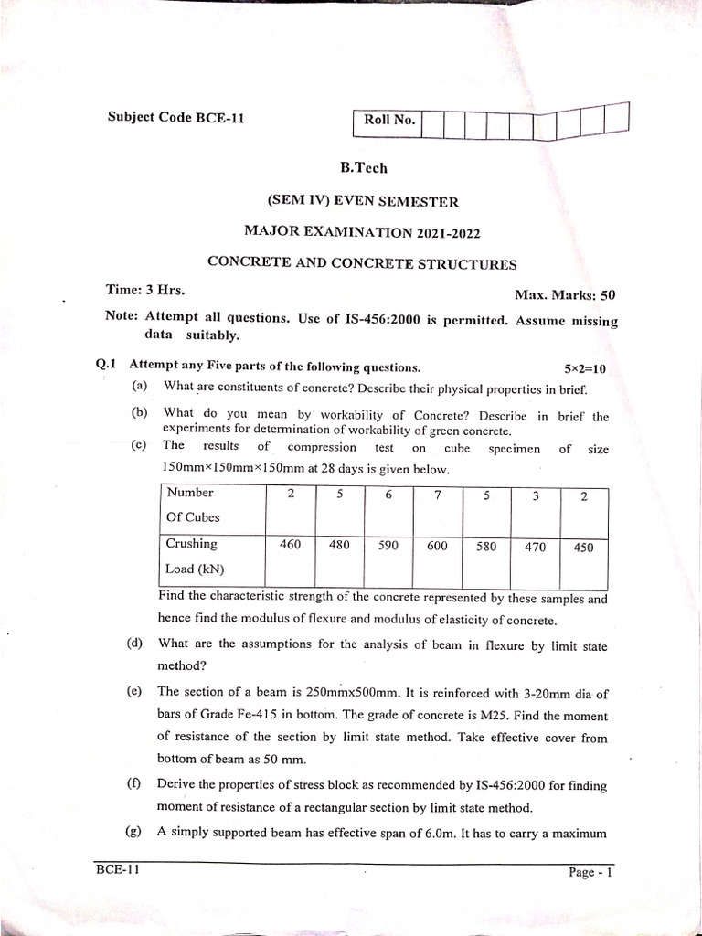 4th Sem Major PYQ | PDF