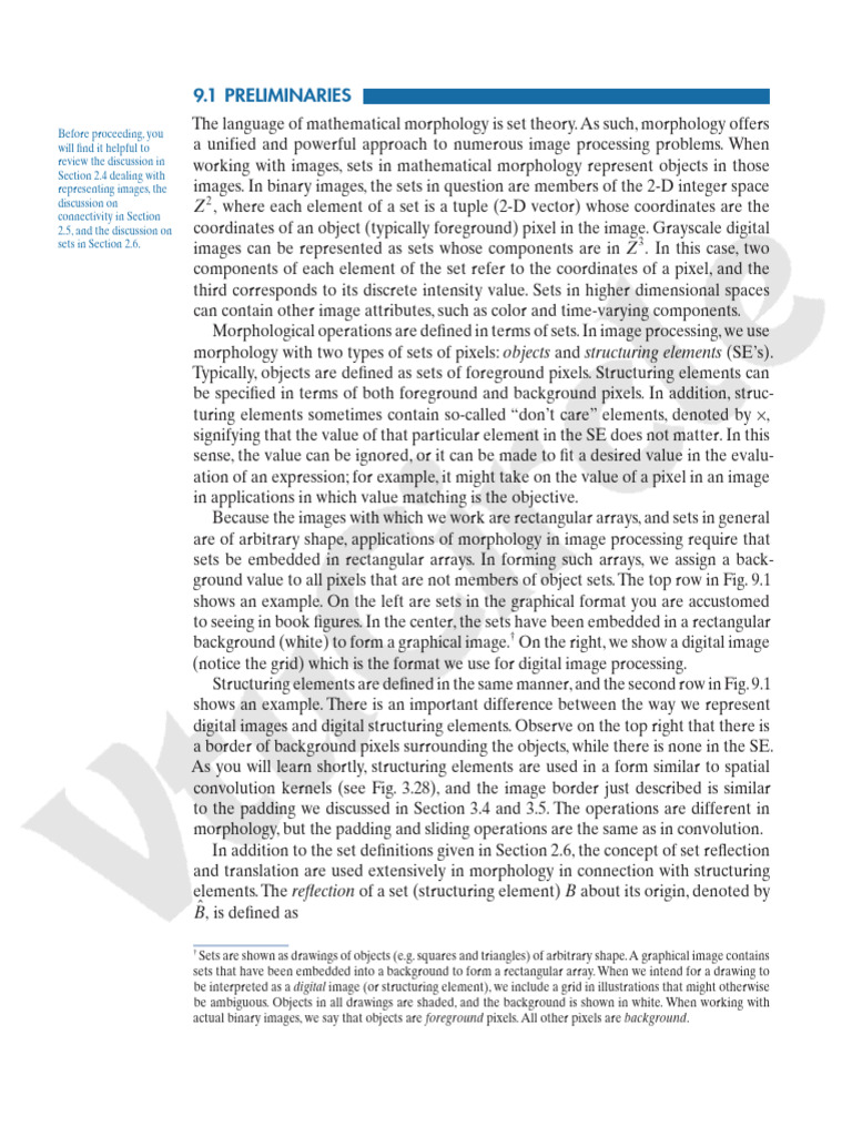 Morphological Image Processing Basics | PDF | Set (Mathematics) | Imaging