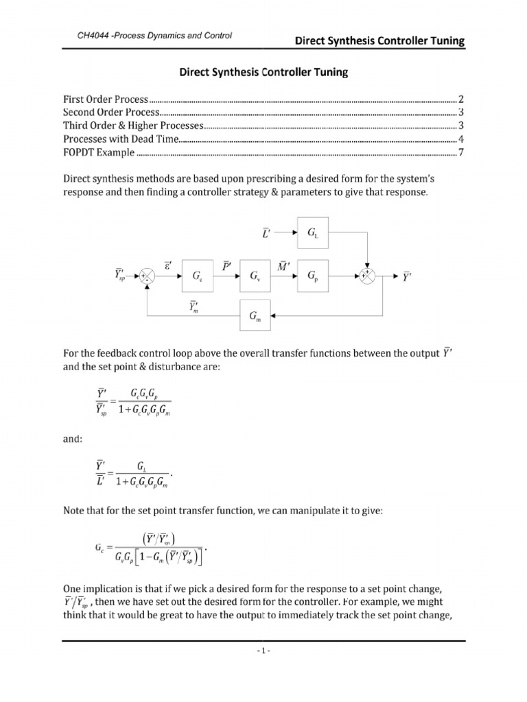Direct Synthesis | PDF
