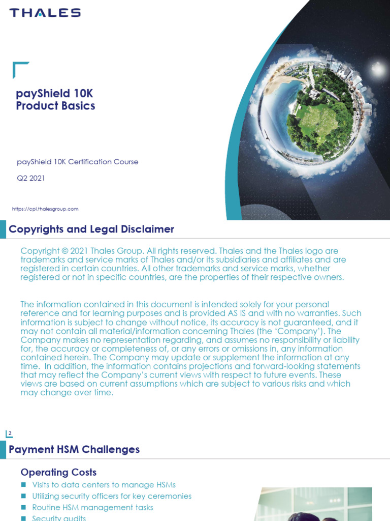 02 - payShield10K - Product Basics - New - DM | PDF | Emv | Point Of Sale