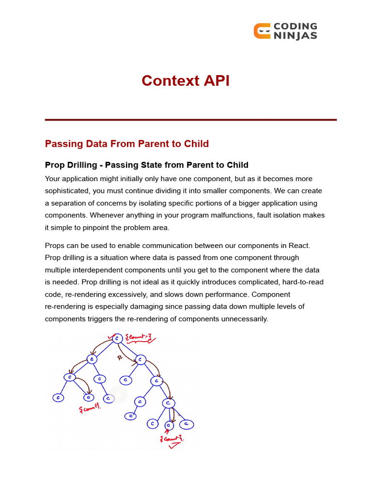 React Context API: Data Management Guide | PDF | Information Technology ...