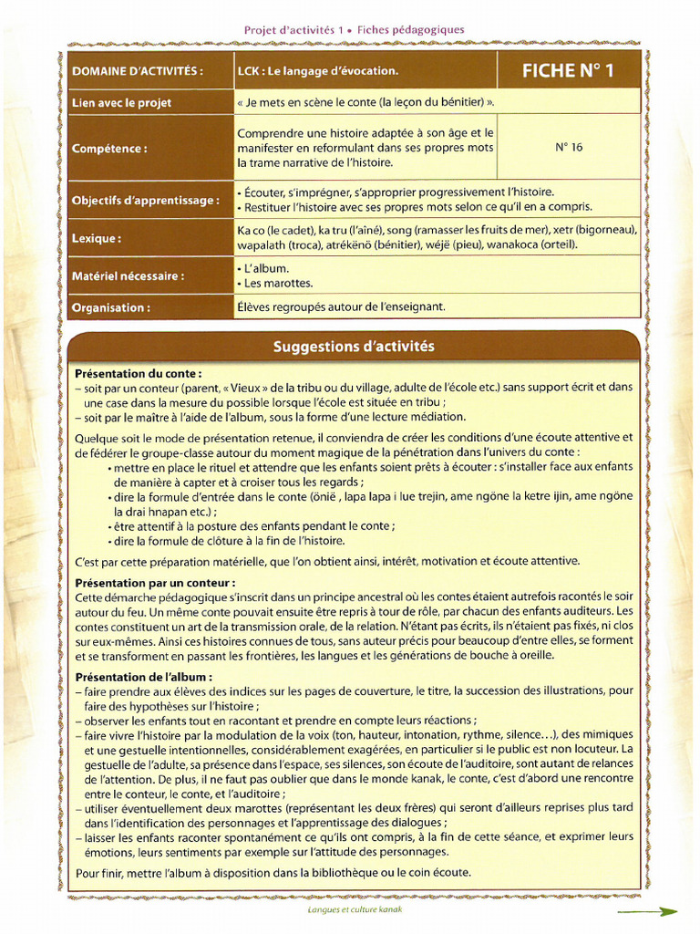 Fiches Pedagogiques | PDF