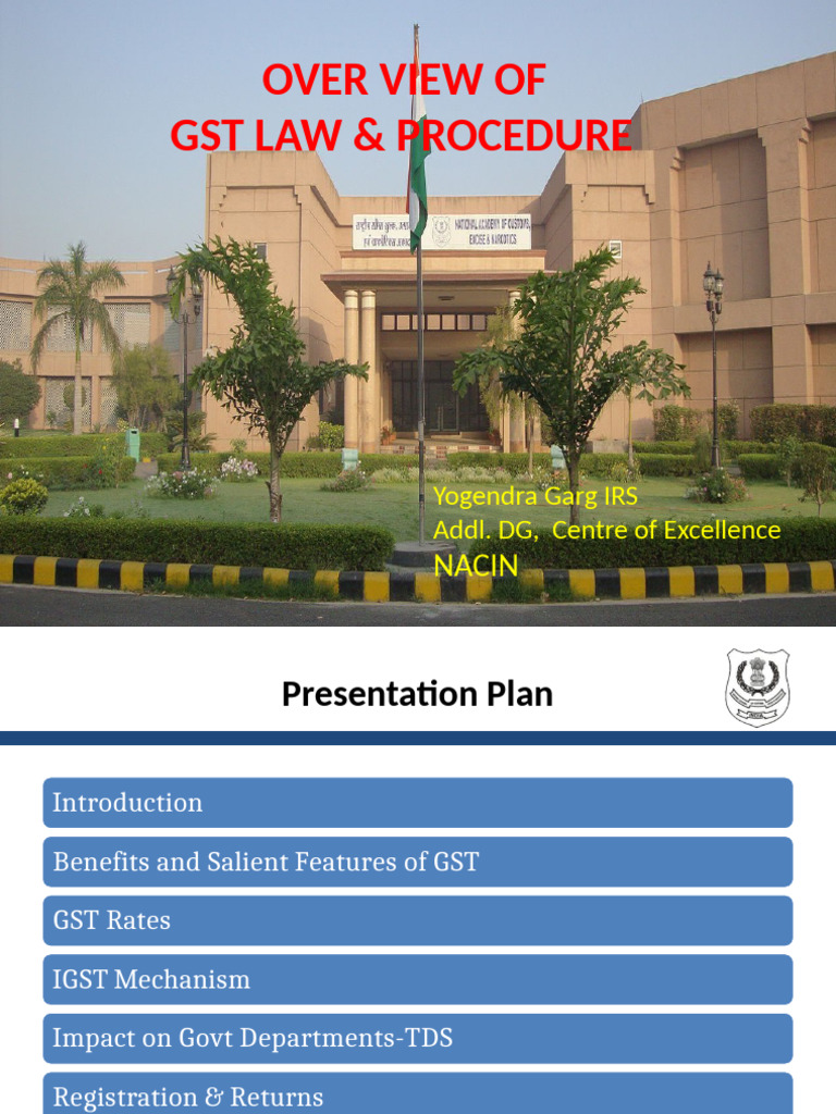 Overview of GST Law and Procedures | PDF | Taxes | Value Added Tax