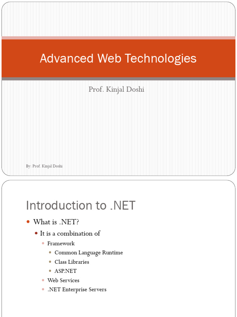 1_Advance Web Technologies | PDF | Software Engineering | Computer ...