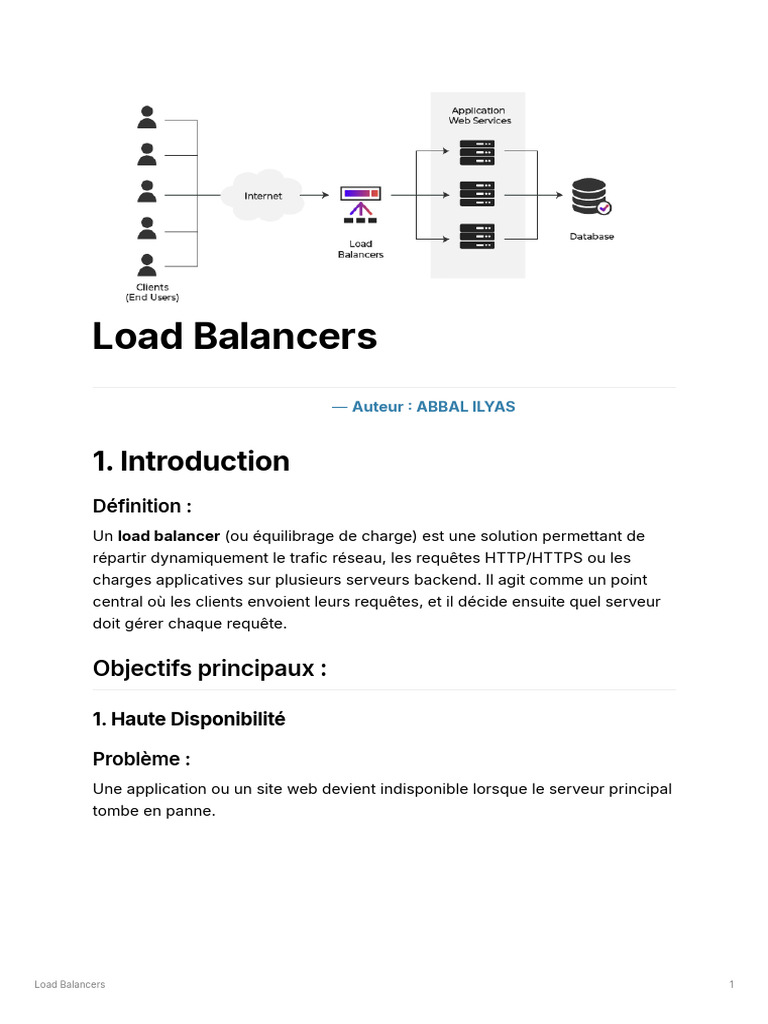 Guide sur les Load Balancers Serveurs | PDF | Répartition de charge ...