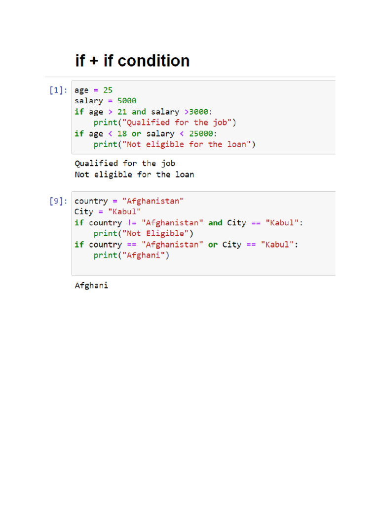 (Conditional Statement) - 2 | PDF