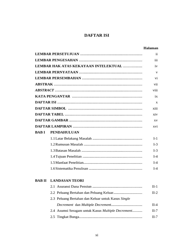 Daftar Isi | PDF