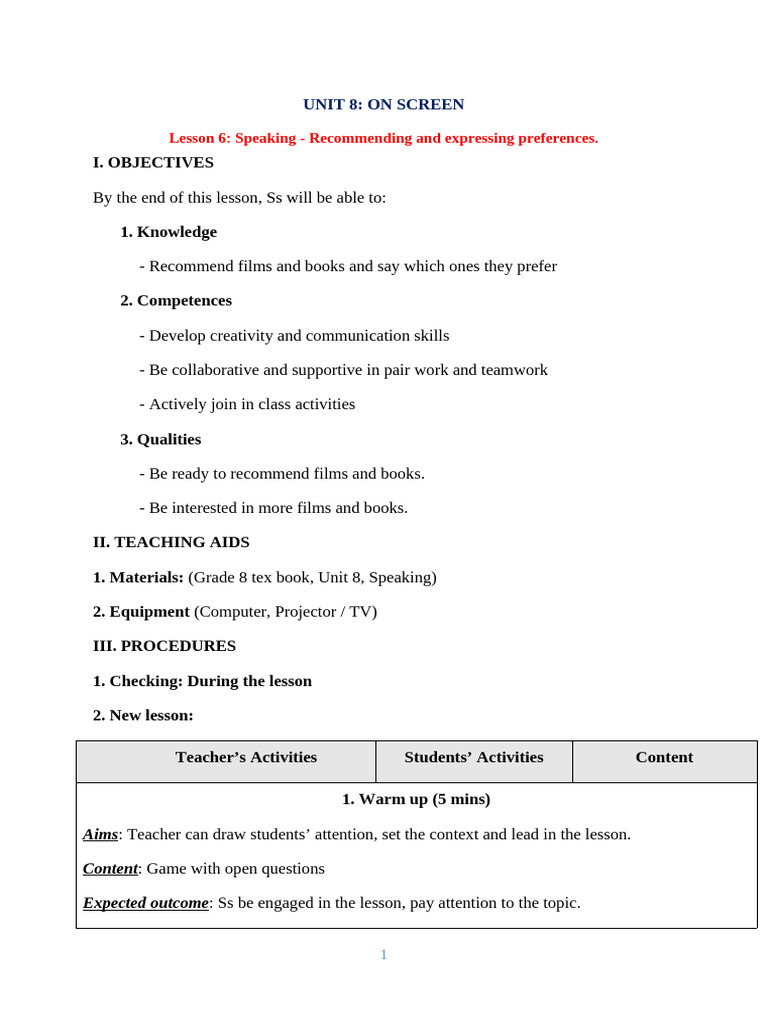 Lesson Plan Group 3 | PDF | Teachers | Human Communication